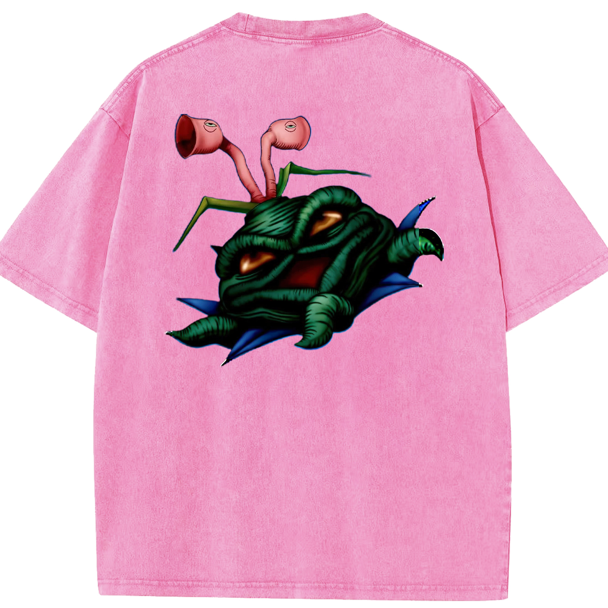 （画像用） 遊☆戯☆王 Yu-Gi-Oh! 綿100% ヴィンテージ風 半袖Tシャツ（背面プリント）